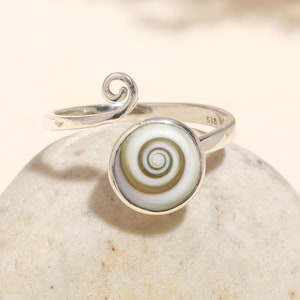Shiva Eye Sterling Silver Ring: Third Eye Chakra Jewelry