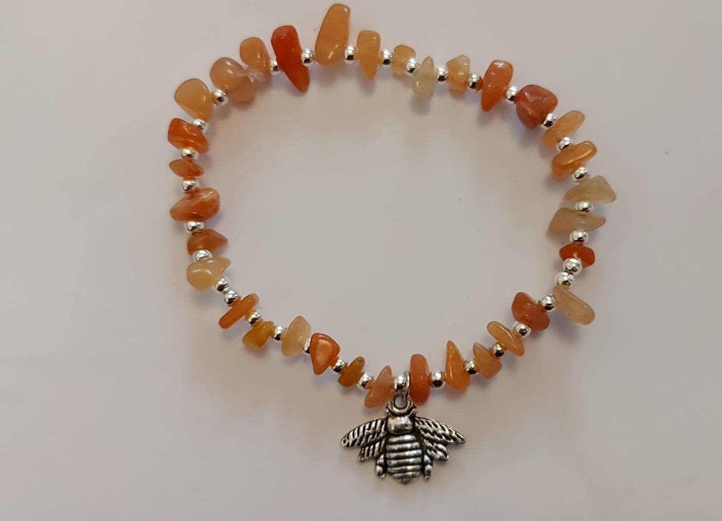 Natural handmade crystal chip bracelet Etsy