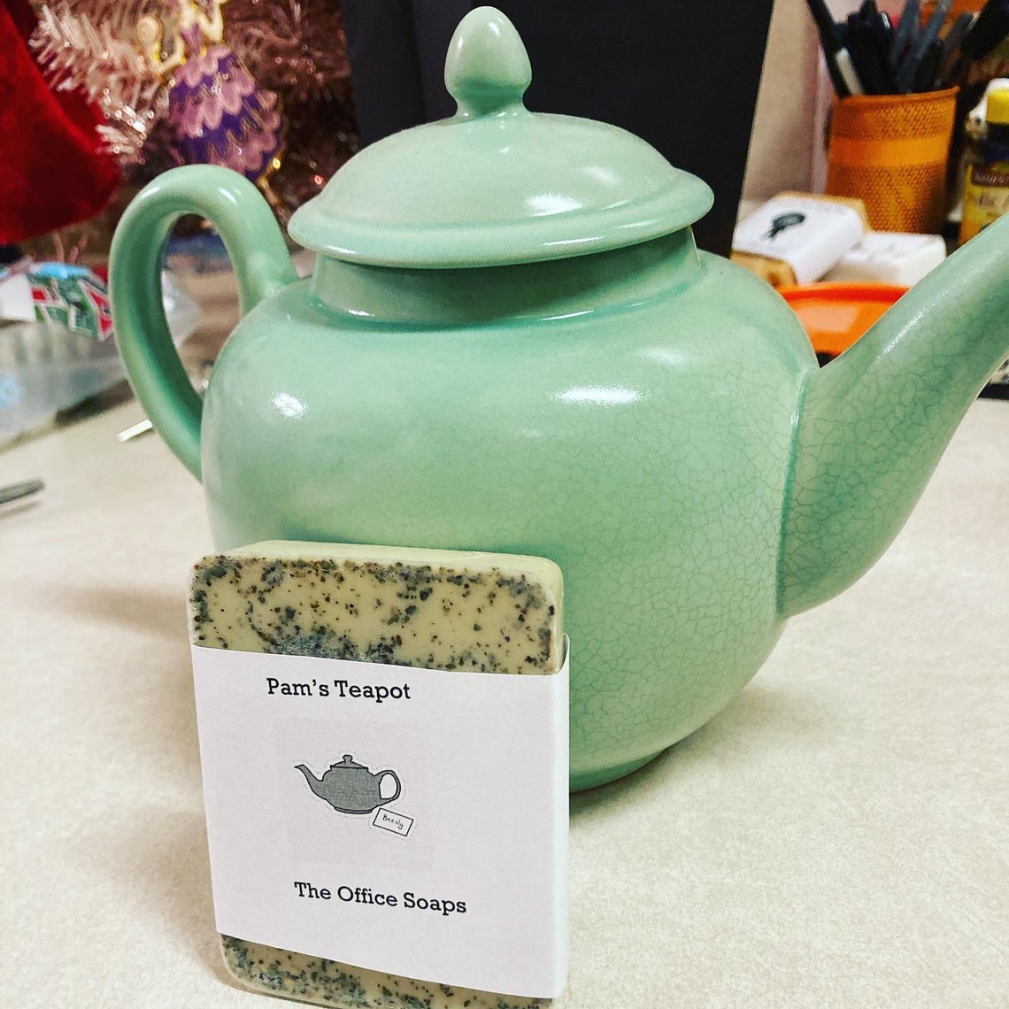 Pams Teapot The Office Soaps handmade soap the office Etsy