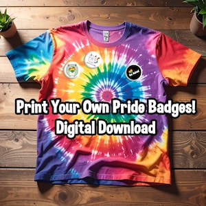 Pride SVG PNG Clipart-paket - HBTQ-design för klistermärken, pins och märken - Digital nedladdning för Cricut och Silhouette