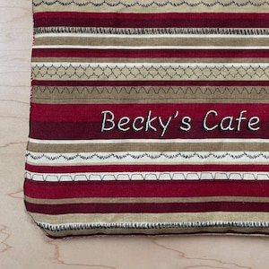 POT HOLDERS - handgefertigt, englisch-stilisiert, personalisierte 3D bestickt perfekt für seine /Ihre Köche & Housewarming Hostess Geschenke!