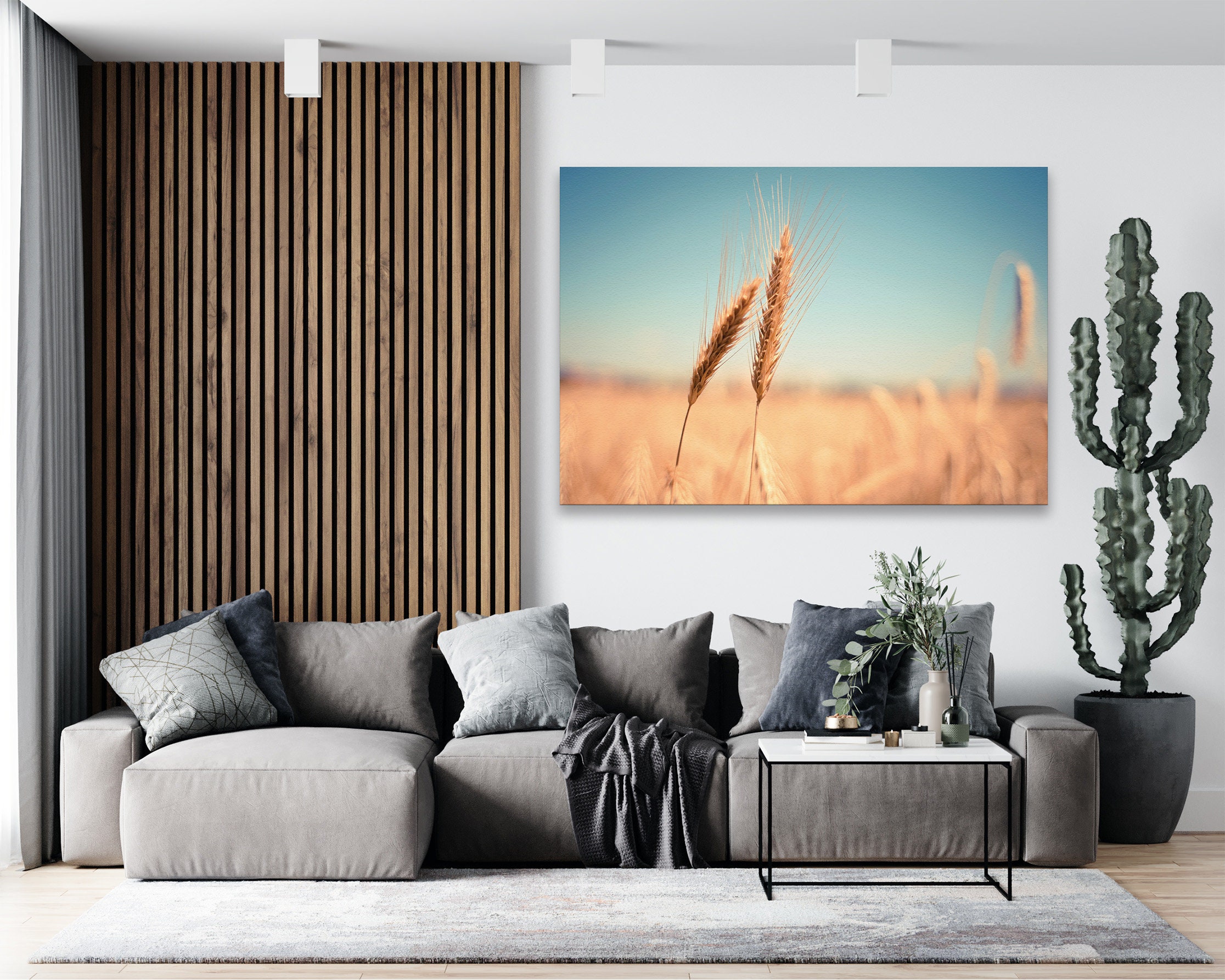 Plant Wheat Canvas Wall Art Print Large Still Life Wall Art | Etsy