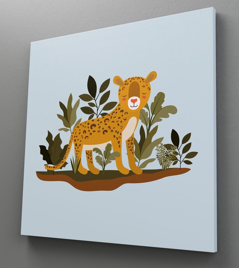Baby Wall Art Hanging Prints Cute Leopard Poster Boys Jungle Animal Canvas Wall Decor For Kids Room Kids Room Prints Wall Art Decor Art Collectibles Prints Bookanyexpert Com