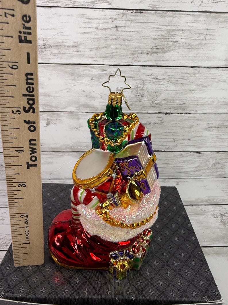 Christopher Radko GIFTS TO BOOT 6” With Box - Etsy