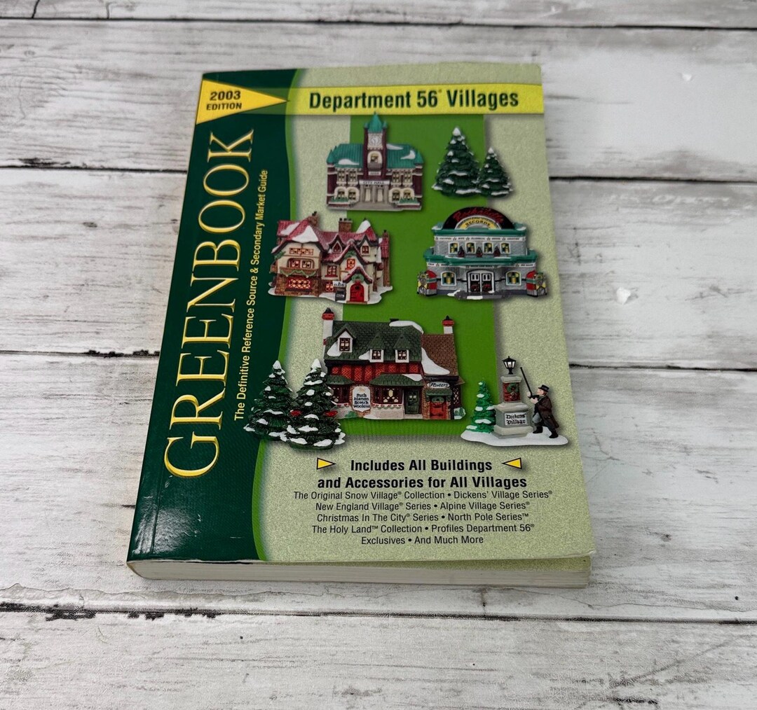 The Greenbook Guide to Department 56 Villages - Etsy
