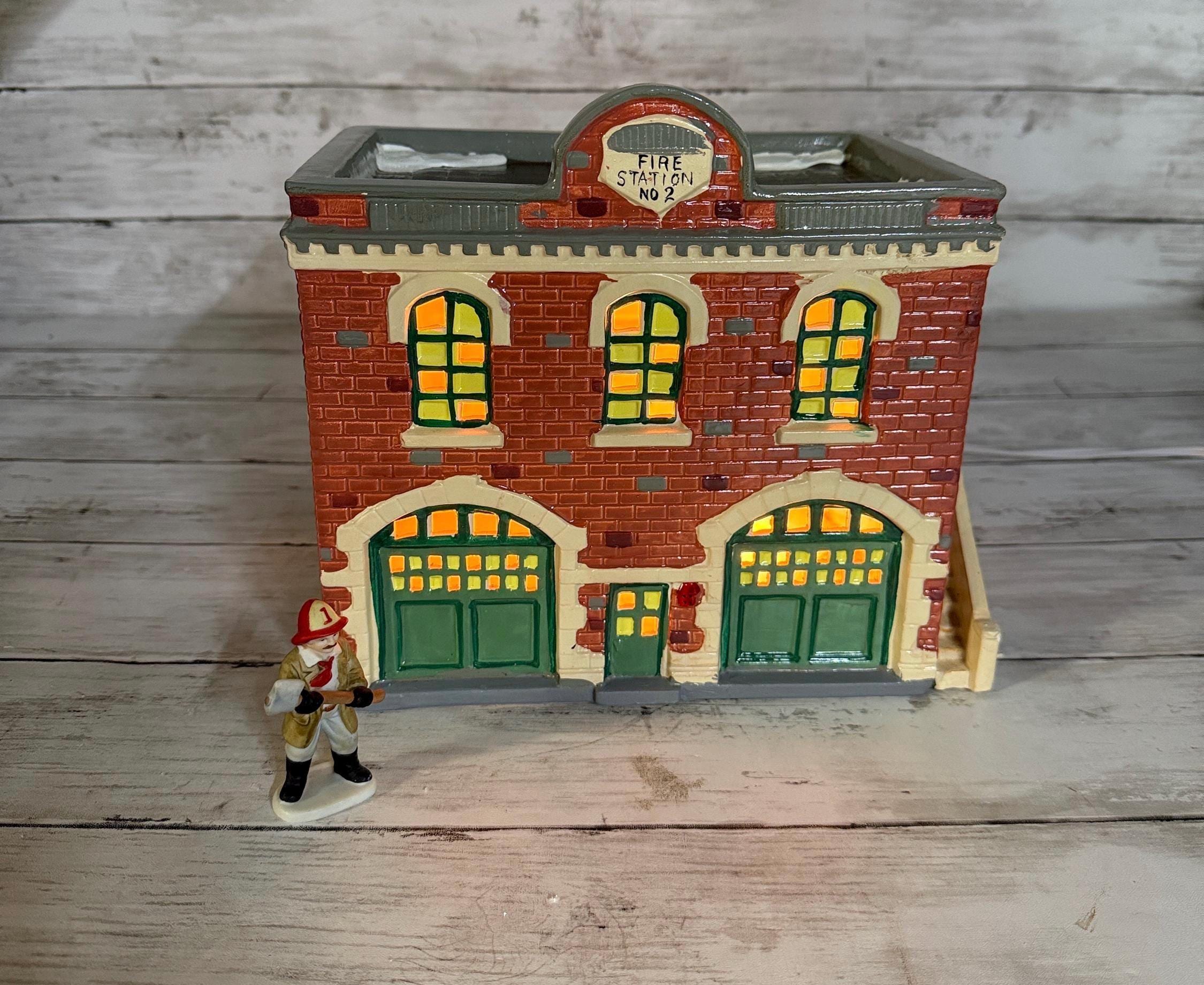 Dept 56 Christmas Village Firehouse - Etsy