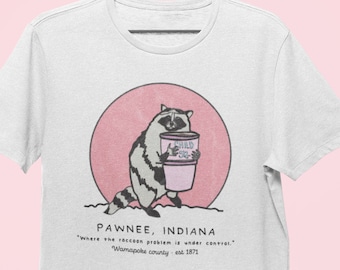 Pawnee Indiana Raccoon Shirt, Parks and Rec Fan Tee