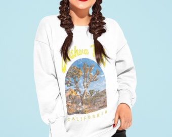 Joshua Tree Sweatshirt, National Park Sweatshirt, Camper Gift, Retro sweatshirt, Hiker sweatshirt, vintage style Sweatshirt, style rétro