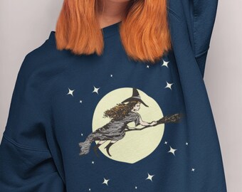 Halloween Sweatshirt, Witch Sweatshirt, Fall Sweatshirt, Spooky Sweatshirt, Witchy Aesthetic, Witchy Style, Spooky Style, Sweatshirt