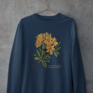 Among Wildflowers sweatshirt, botanical sweatshirt, vintage style flower sweatshirt, cottagecore sweatshirt