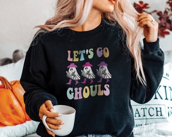 Lets Go Ghouls Shirt, Western Halloween, Vintage Halloween Shirt, Girl Group Halloween Sweatshirt, Vintage Ghost Shirt, Spooky Season Tee