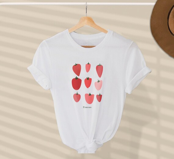 Chemise ?� la fraise V??tements ?� la fraise Imprim?� ?� la - Etsy France