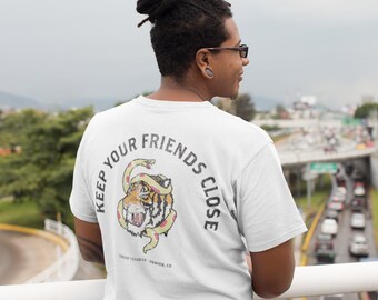 Keep Your Friends Close, Tiger Shirt, Tattoo Aesthetic, Tattoo Shirt, Unisex Graphic T-Shirt, Graphic Tee