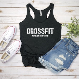 Crossfit everything hurts tank, Crossfit tank, Crossfit lover, Gym shirt, Funny Crossfit tank, Women's Crossfit tank, Gift under 30, fitness