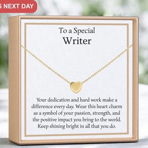 Author, Writer gift, Book lover, Literature enthusiast, Writer necklace, Author jewelry, Writer accessory, Literary gift