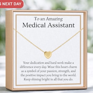 Medical Assistant Gift, Medical Assistant Necklace, Future Medical Assistant Graduation Gifts for Medical Assistant Student Thank You