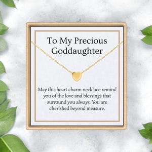 Goddaughter Gifts from Godmother Goddaughter Necklace Goddaughter baptism gift Goddaughter Birthday Goddaughter Wedding Gift Birthday Gift
