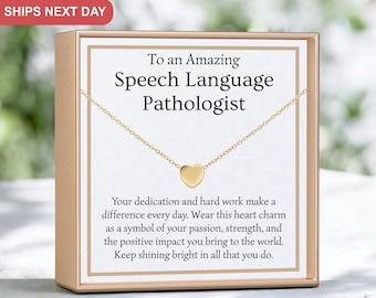 Speech Language Pathologist Gift, Speech Language Pathologist Necklace, Future Speech Language Pathologist Graduation Gifts for SLP