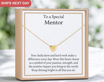 Mentor gift, Mentor appreciation, Mentor thank you, Mentor jewelry, Mentor necklace, Mentor charm, Mentor present, Mentor accessory