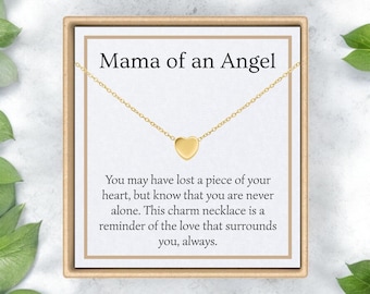 Miscarriage Gift Necklace Angel Baby Miscarriage Keepsake Pregnancy Loss Stillborn Necklace Bereavement Gift Mama of an Angel
