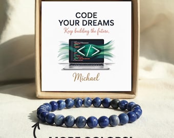 Software Developer Gift Ideas – Bracelet Jewelry Present for Programmer, Coder, Tech Lover, Engineer or Geek