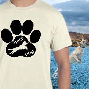 Dock Dog Dock Diving Paw Print SVG PNG JPG digital download Cricut Silhouette  for personal use