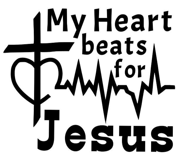 My Heart Beats for Jesus SVG PNG JPG Digital Download Cricut Etsy
