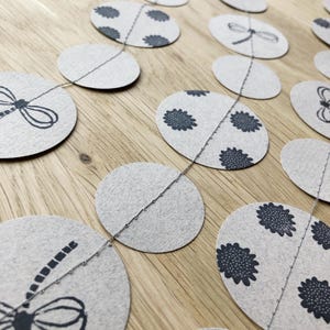 Papiergirlande, Girlande Frühling, Libelle, Girlande Pompom, Osterdeko, Wimpelgirlande, Wanddeko Frühling