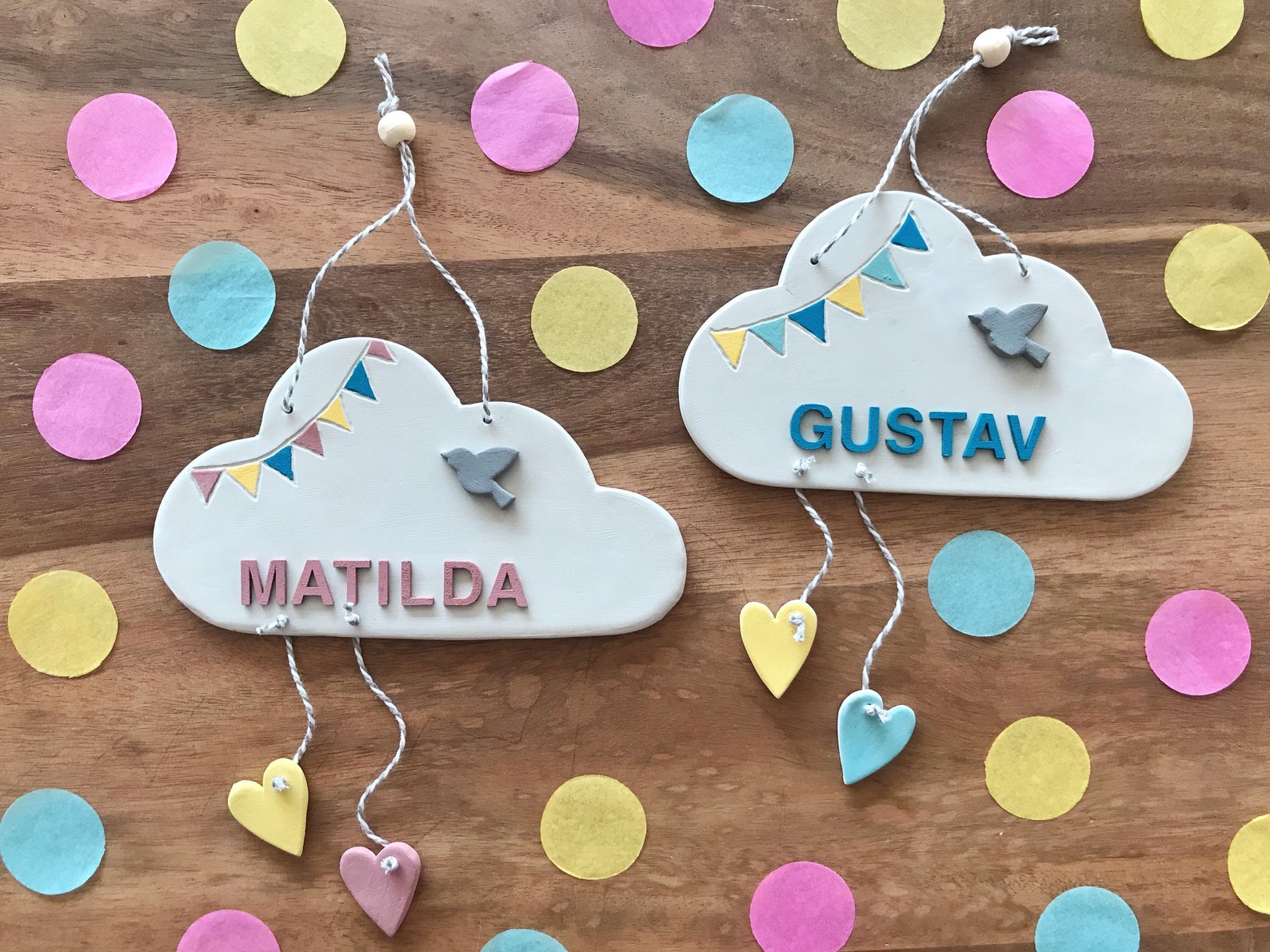 Personalized name tag for nursery wall decoration made of Etsy