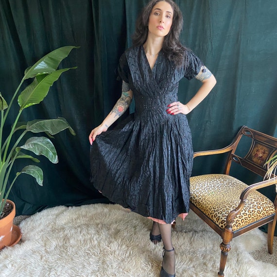 1950's Eyelet Lace Dress