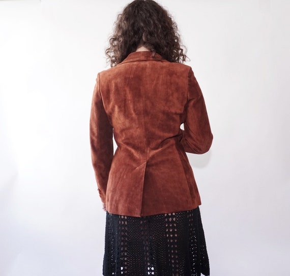 70’s Brown Suede Blazer - image 4