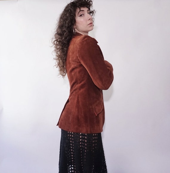 70’s Brown Suede Blazer - image 5