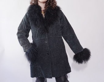 90’s Fur & Leather Coat