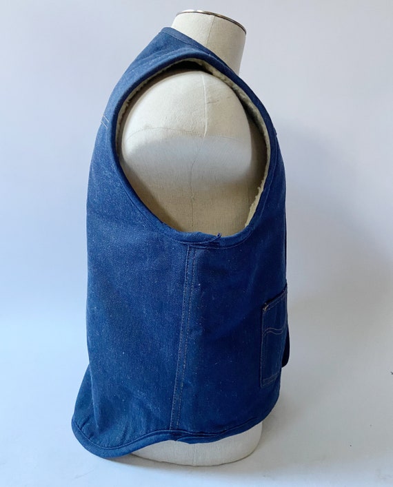 70’s Denim Shearling vest - image 6