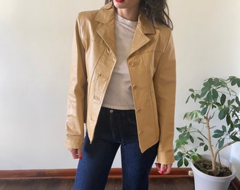 Y2K Italian Leather Jacket - Etsy