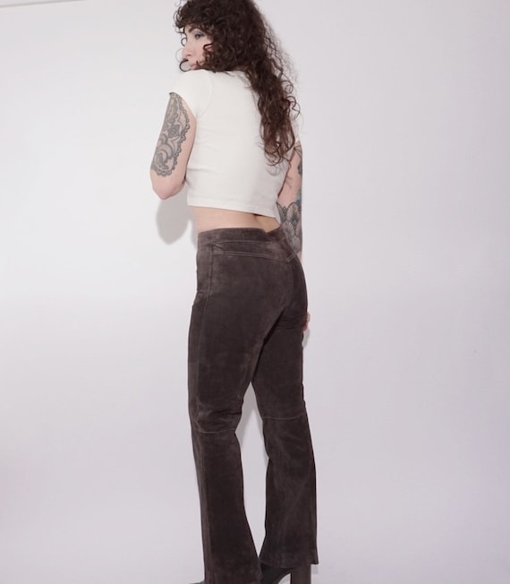 Y2K Brown Suede Pants