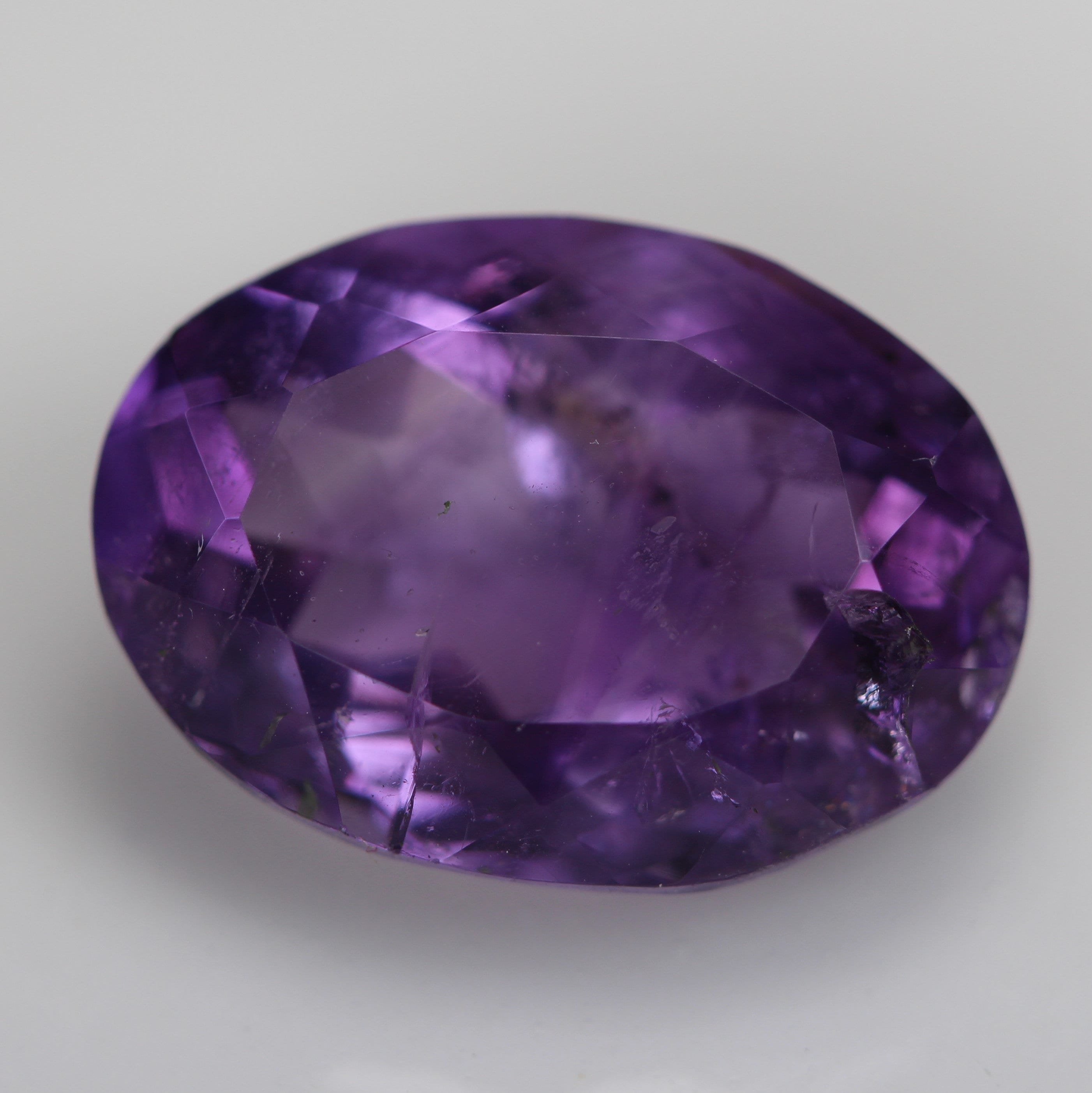 Stunning 100 Natural Purple Amethyst Faceted Gemstone Etsy