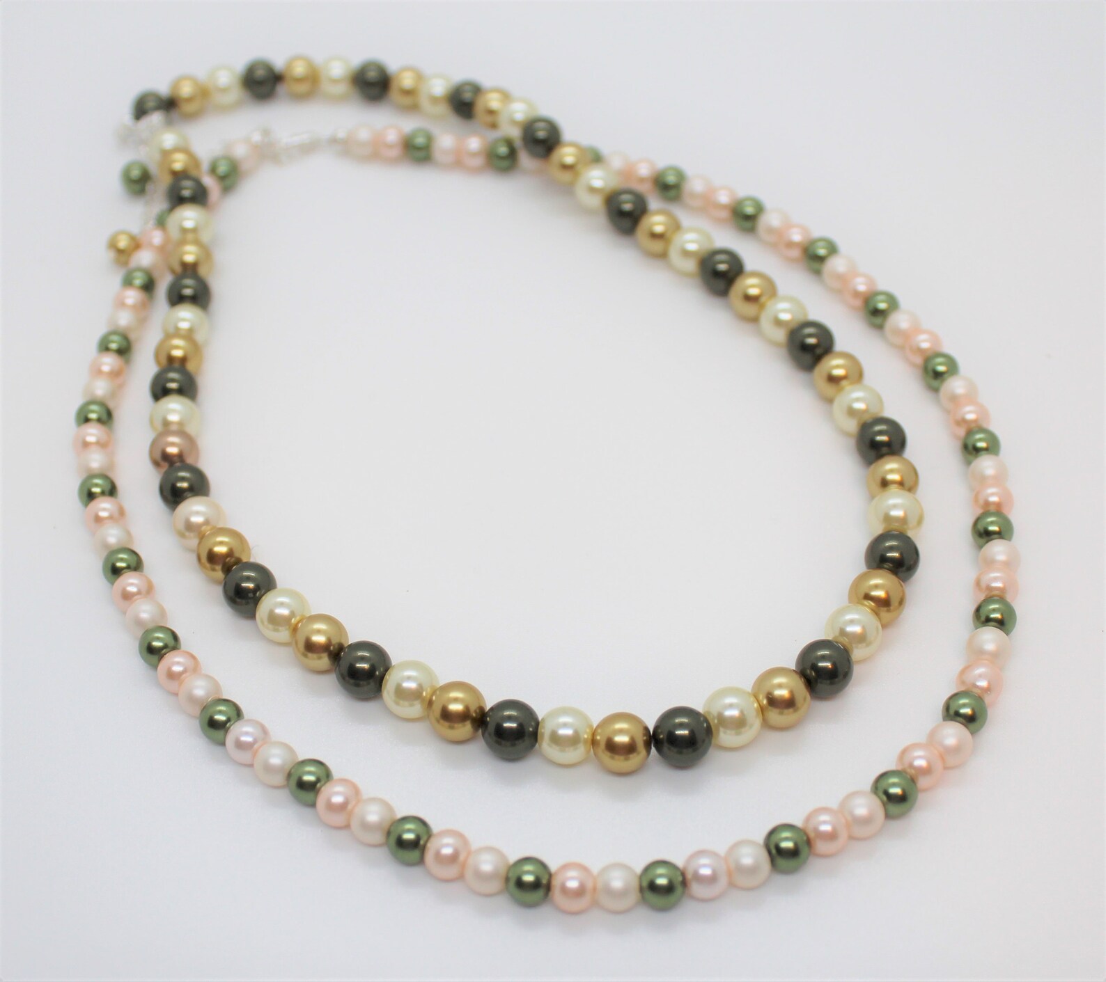 Multicolored Pearl Necklace Etsy