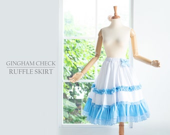 Ruffle Skirt PDF Sewing Pattern Digital Download Beginner Sewing