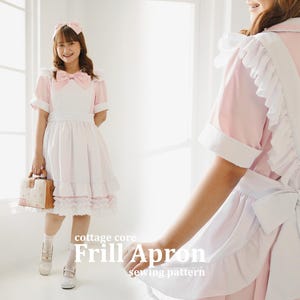 Ruffle Apron Sewing Pattern: Cottagecore Maid Cosplay (PDF Digital Download)