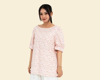 Daily Blouse Beginner Sewing Pattern Casual Shirt Basic Top PDF Download