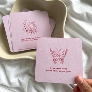 Tarjetas de afirmación de lujo DIARIAS, tarjetas de atención plena, tarjetas de positividad, impresiones de afirmación, regalo de Eid