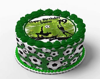 Football Cake Decoration Set, 4 Pieces