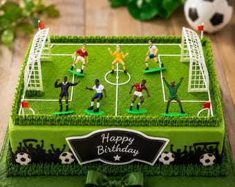 Tortendeko-Set Fußball 9 Teilig