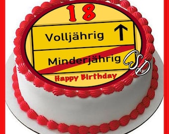 cake topper 18th birthday