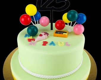 Cake decoration balloon bunch