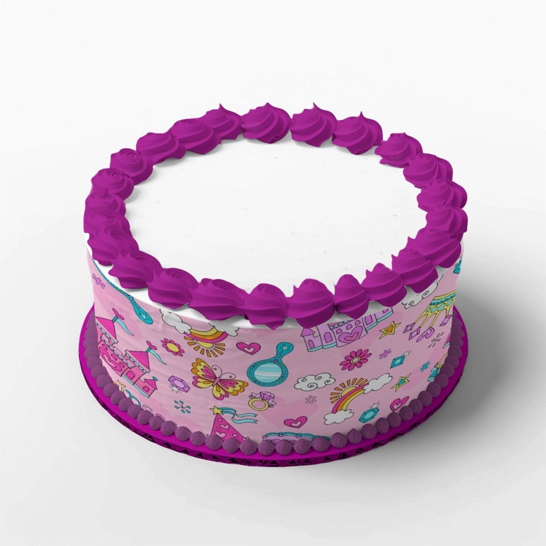 Cake Ribbons Princessin 4 Cake Ribbons Made of Fondant, Edible - Etsy