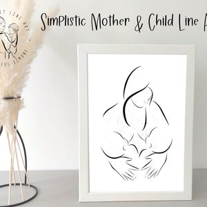 Tandemverpleging lijntekeningen. Borstvoeding reis afdrukken. Tweeling moeder. Cadeau van een tweeling. Tandemvoeding kunst. Cadeau voor mama. Moederdag cadeau