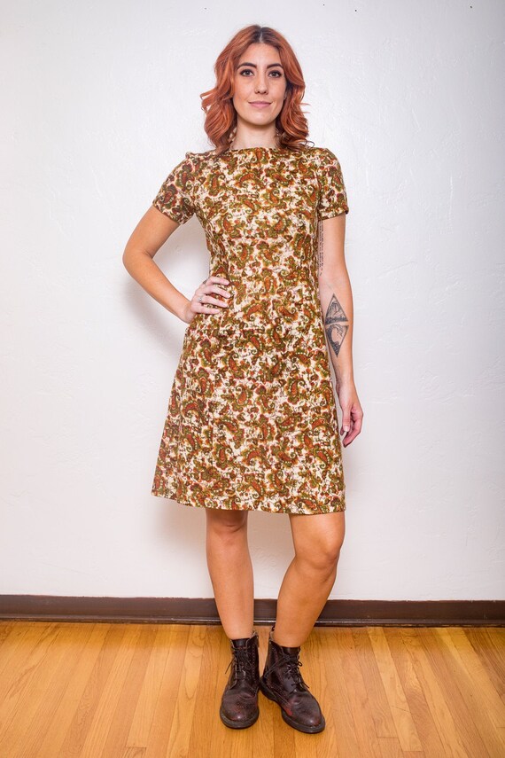 50's Vintage Mad Man Paisley Dress