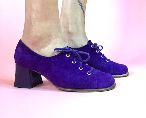 60’s Purple Suede Shoes